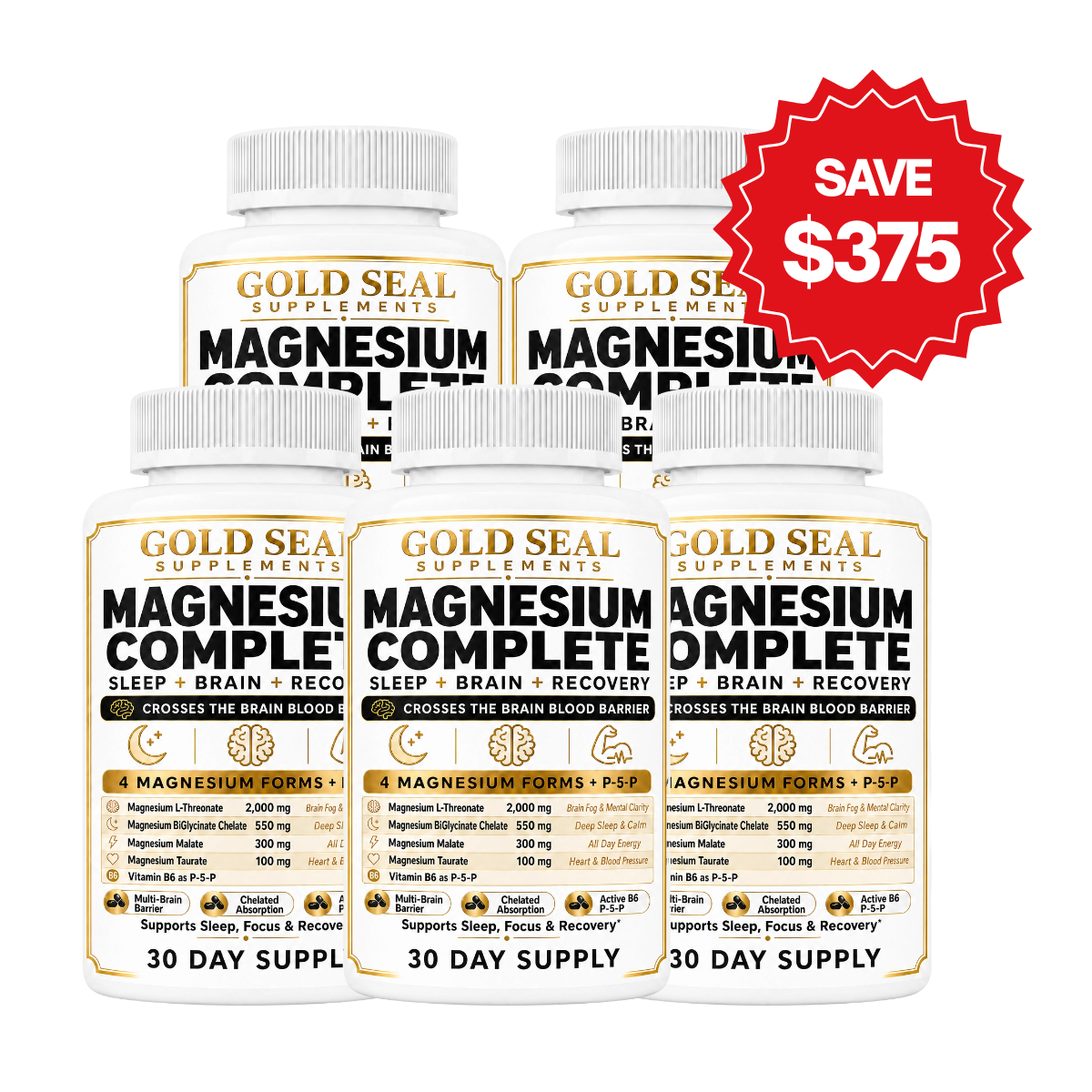 Magnesium Complete (5 Bottles) (OTO)